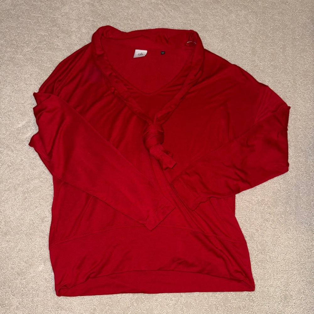 CAbi Red Long Sleeve Women's Top